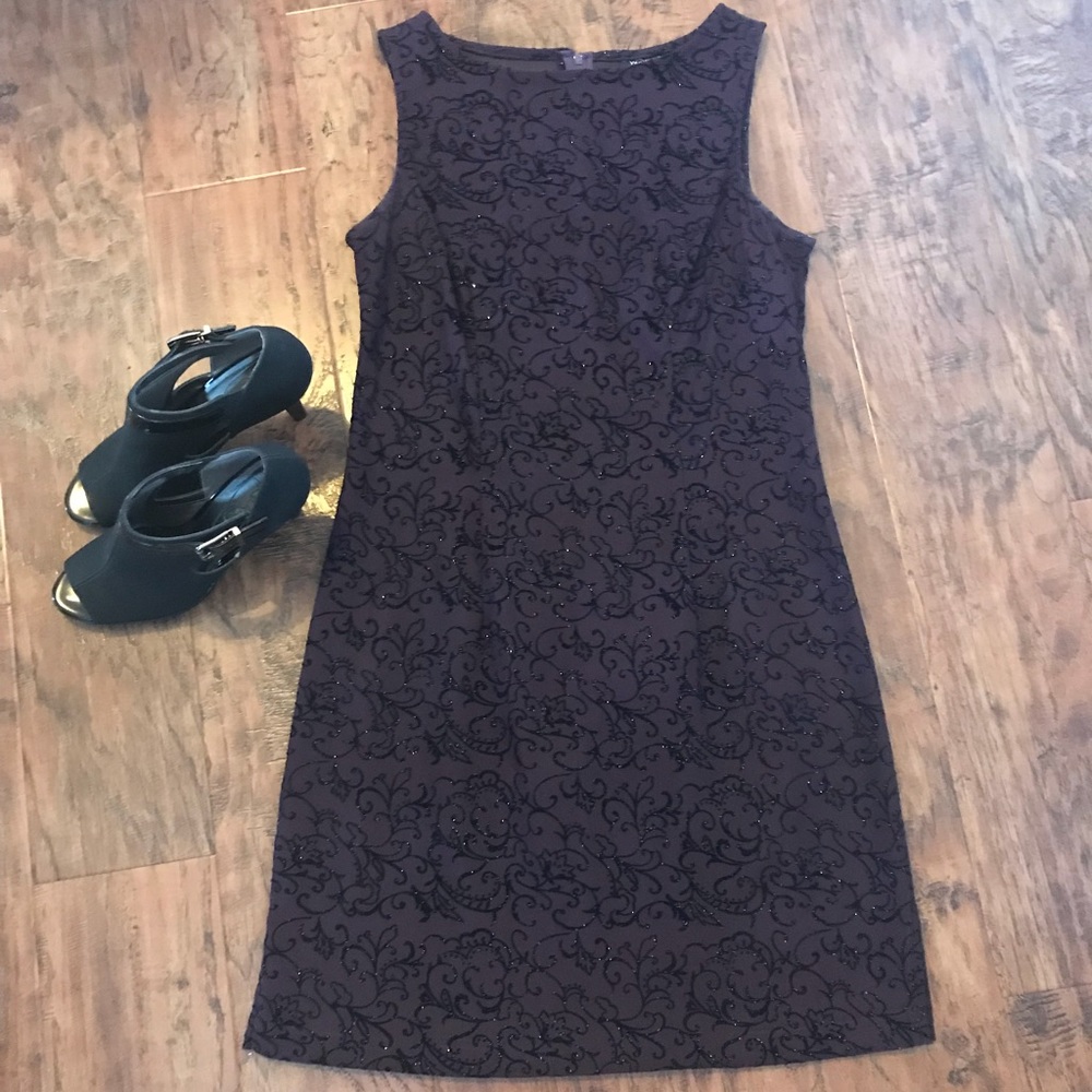 My Michelle Wine and Black Dress size 8